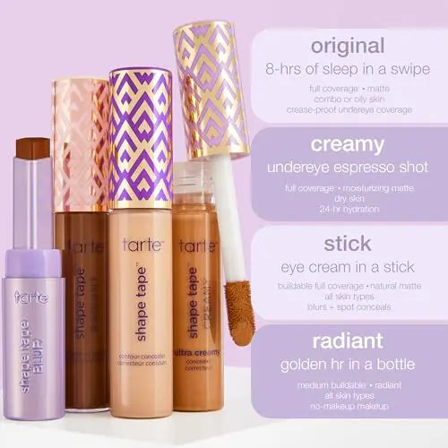 tarte Shape Tape Concealer – Full-Coverage Creaseless Soft Matte Finish, Brightening Under-Eye & Face Makeup, 16hr Longwear, Vegan & Cruelty-Free, Full Size, 16N fair-Light Neutral tarte uk supplements