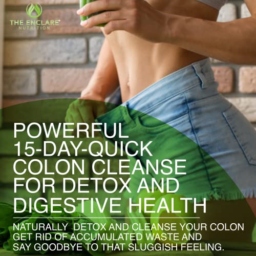 Colon Cleanse Fast-Acting Colon Cleanser Detox; Healthy Bowel Movement THE ENCLARE NUTRITION uk supplements