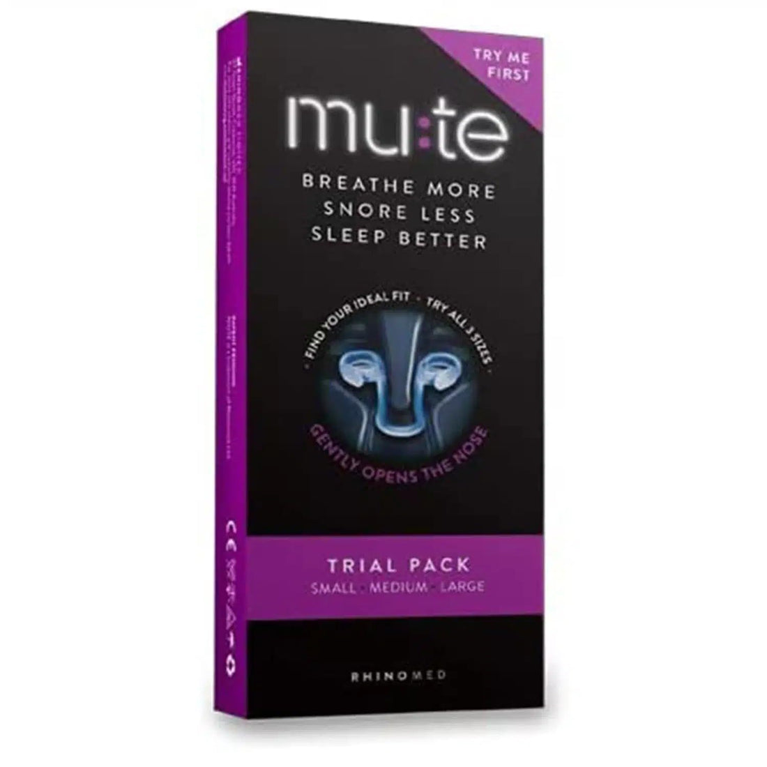 Rhinomed Mute Nasal Dilator for Snore Reduction - Anti-Snoring Aid Rhinomed uk supplements