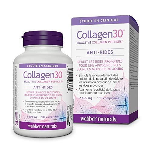 Webber Naturals Collagen30® Bioactive Collagen Peptides 2500 mg 180 Tablets Webber Naturals uk supplements