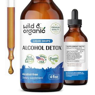 Wild & Organic Alcohol Detox Supplement - Liver Cleance & Repair Formula - Anti Alcohol Wild & Organic uk supplements
