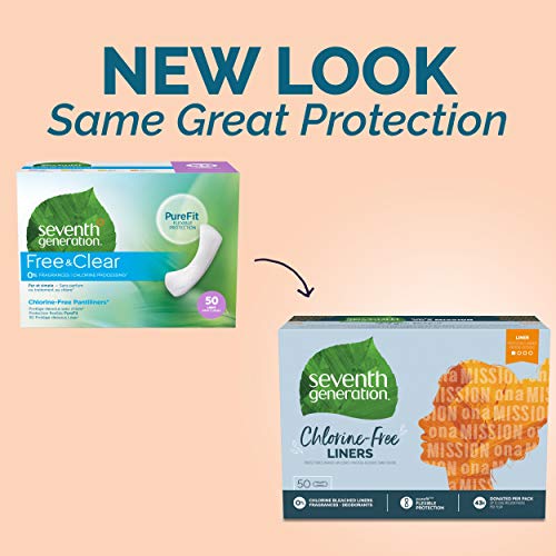 Seventh Generation Pantiliner Pads, Free & Clear, 50 Count Seventh Generation uk supplements
