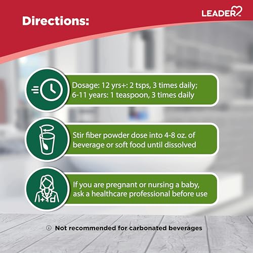 Leader Prebiotic Fiber Supplement Powder for Digestive Health, 100% Natural Daily Fiber Leader uk supplements