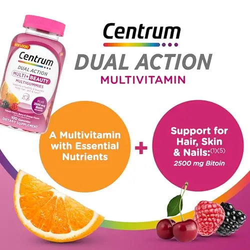 Centrum Multivitamin Gummy, 100 Count (Pack of 1) Centrum uk supplements