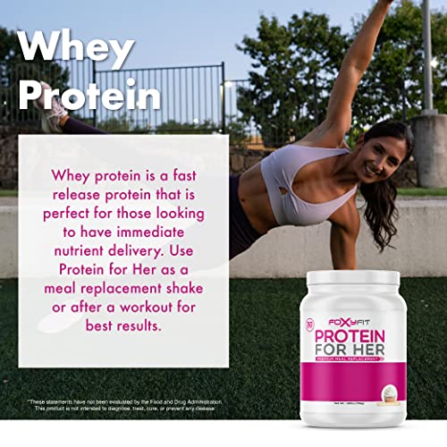 FoxyFit Protein for Her, Caramel Mocha Whey Protein Powder with CLA and Biotin FoxyFit uk supplements