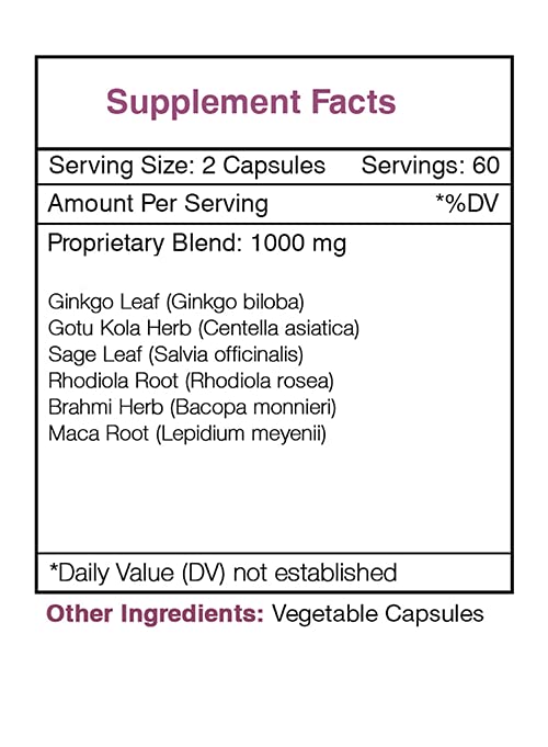 Secrets of the Tribe - Raven's Wisdom, Cognitive Health Formula, Herbal Supplement Blend (120 Capsules) Secrets of the Tribe uk supplements