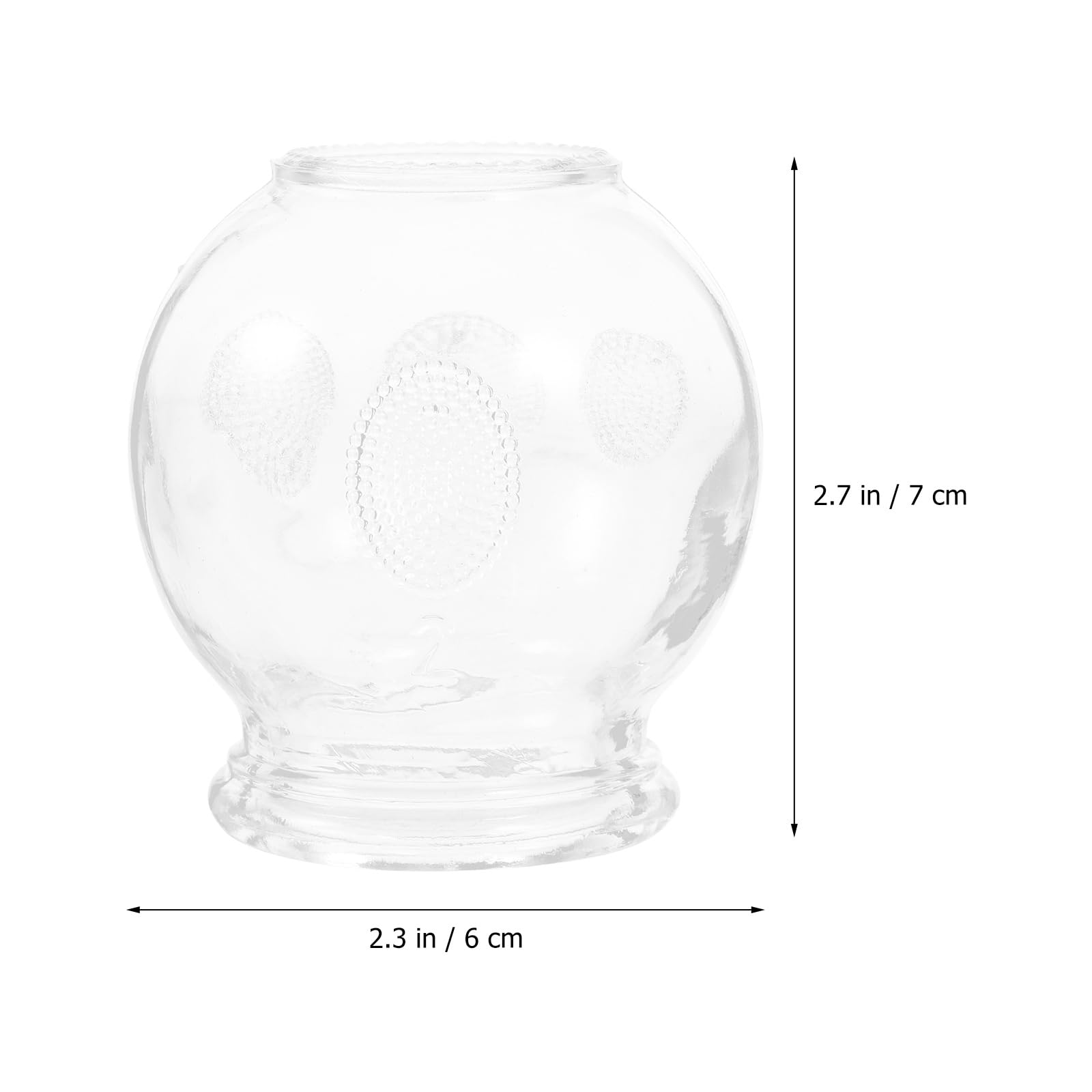 Healvian 8pcs Glass Fire Chinese Acupoint Cupping Glass Cupping Device Body Care Cupping Suction Healvian uk supplements