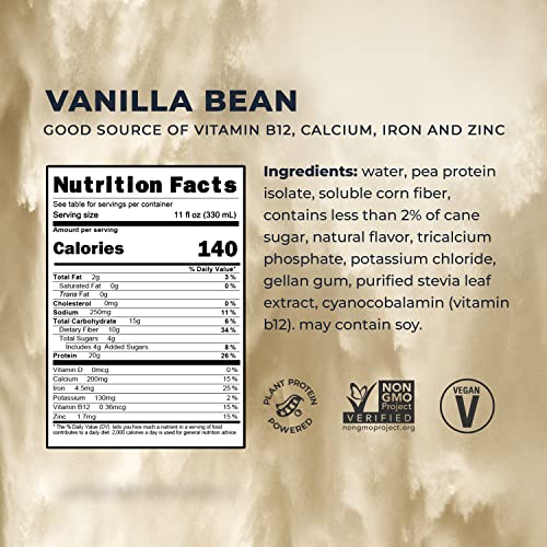 Evolve Plant Based Protein Shake, Vanilla Bean, 20g Vegan Protein, Dairy Free Evolve uk supplements