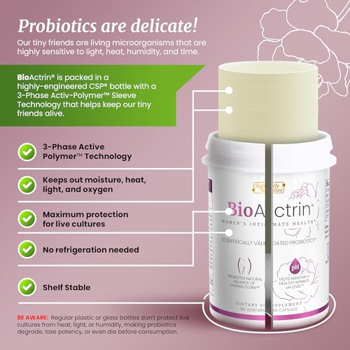 Bioactrin Vaginal Probiotics for Women - Formulated Bacterial Vaginosis Treatment, Yeast Infection SIGNIFY NATURE uk supplements