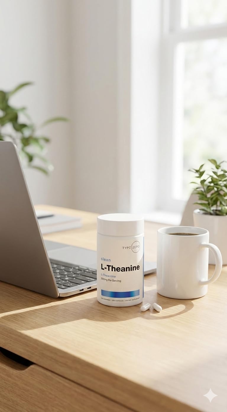 Type Zero L-Theanine (200mg) 200 Capsules - Clean L-Theanine Supplement, Keto, GMO-Free Type Zero uk supplements