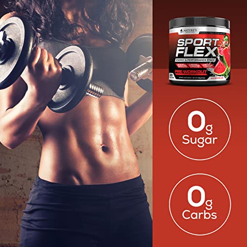 Pre Workout Powder with Beta Alanine, L-Citrulline & L-Arginine | PreWorkout Energy Powder Nature's Nutrition uk supplements