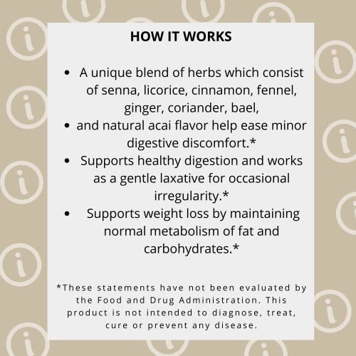 Hyleys Colon Cleanse Tea Acai Berry Flavor - 25 Tea Bags (12 Pack - 300 Tea Bags Total) HYLEYS uk supplements