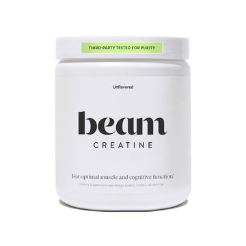 Beam Creatine Monohydrate Powder – 5g Micronized Creatine Monohydrate, Third Party Tested Creatine for Women & Men, Muscle Strength, Growth, Recovery & Cognitive Support, Unflavored, 60 Servings Beam uk supplements