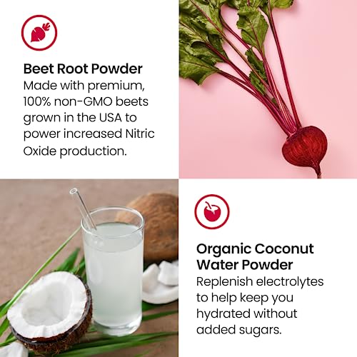 humanN SuperBeets Sport Pre Workout Powder – NSF Certified for Sport – Caffeine Free humanN uk supplements