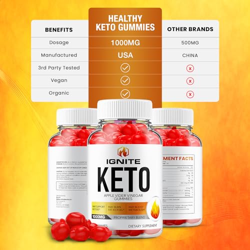 (3 Pack) Ignite Keto ACV Gummies - Official - Keto Ignite ACV Advanced Formula Plus Rillvo uk supplements