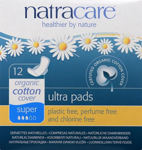 Natracare Pads Ultra Super Wings, 12 ct NATRACARE uk supplements
