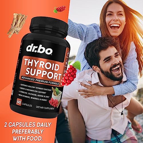 Thyroid Support for Women & Men Supplement - Natural Metabolism, Mood & Energy Enhancer DR. BO uk supplements
