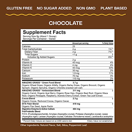 Amazing Grass Greens Blend Superfood: Super Greens Powder Smoothie Amazing Grass uk supplements