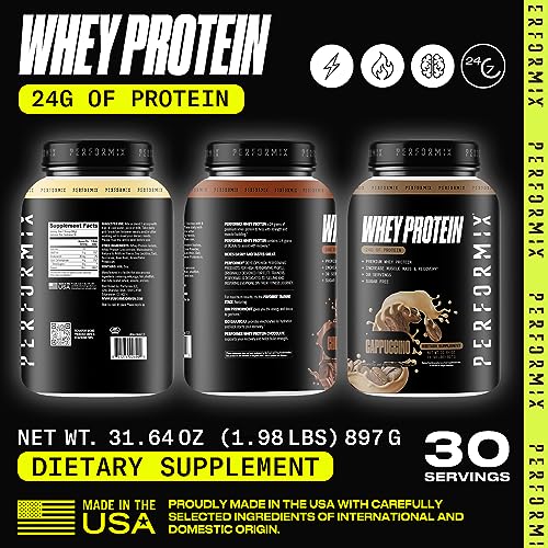 PERFORMIX - Whey Protein Isolate Blend - 24g of Protein - 5.4g of BCAAs - 110 Calories PERFORMIX uk supplements