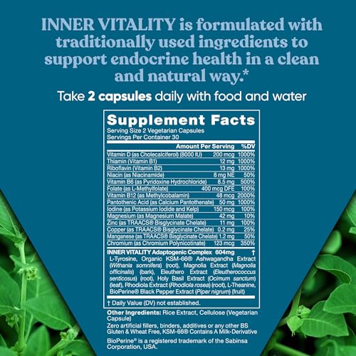 Eu Natural Vitality Cortisol Manager – Fight Fatigue, Feel Calm & Balanced – Healthy Cortisol Eu Natural uk supplements