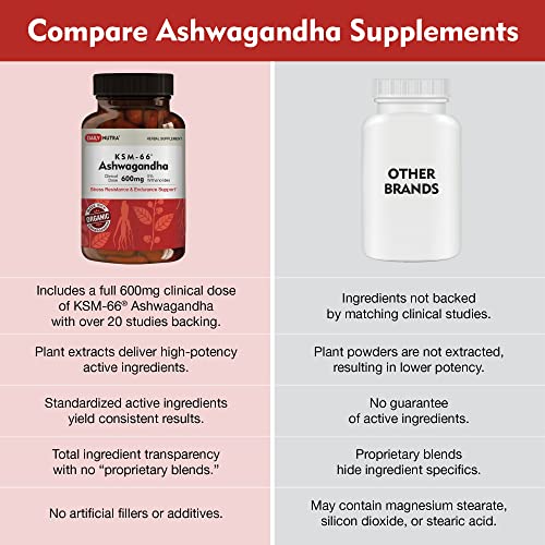 DailyNutra KSM-66 Ashwagandha 600mg Organic Root Extract - High Potency Supplement DailyNutra uk supplements
