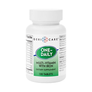 GeriCare One-Daily Multi-Vitamin with Iron Tablets,100 Count (Pack of 1) GeriCare uk supplements