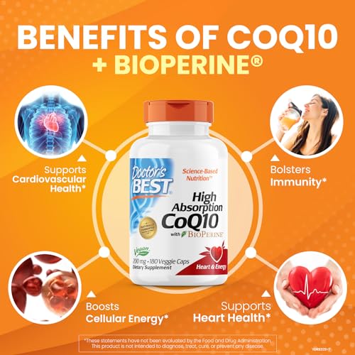 Doctor's Best High Absorption CoQ10 with BioPerine, Non-GMO, Gluten & Soy Free Doctor's BEST uk supplements