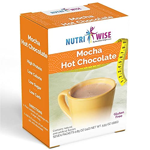 NutriWise – High Protein 15g | Instant Hot Drink | Mocha | 7/Box | Weight Loss, KETO Diet Friendly NutriWise uk supplements