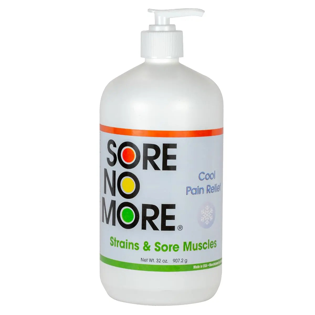 Sore No More Cool Relieving Gel for Aches & Pains in Muscles & Joints associated with Strains, Bruises & Sprains | Absorbs Quickly with a Refreshing Lemon Aroma | 32 oz Bottle with Pump Sore No More uk supplements