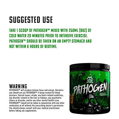 Pathogen Pre Workout - Energy Boosting Preworkout Powder, Energy Inducing Stimulants Outbreak uk supplements