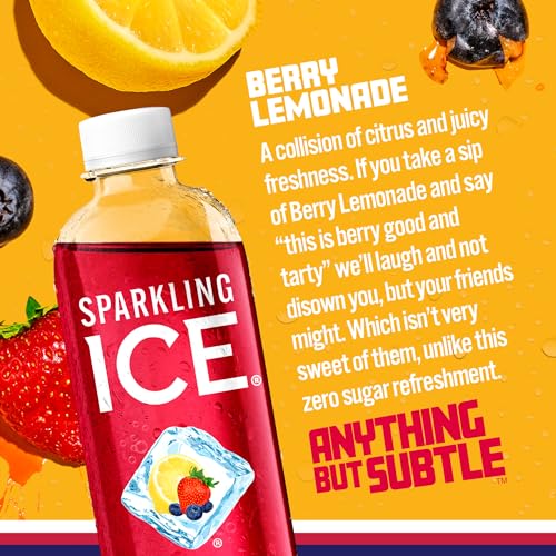 Sparkling Ice, Berry Lemonade Sparkling Water, Zero Sugar Flavored Water, with Vitamins Sparkling ICE uk supplements