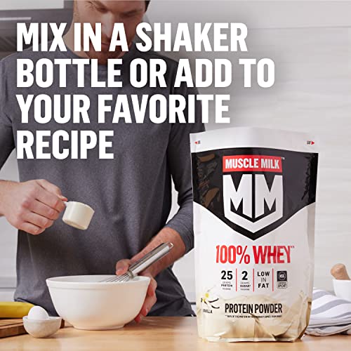 Muscle Milk 100% Whey Protein Powder, Chocolate, 5 Pound, 66 Servings, 25g Protein Muscle Milk uk supplements