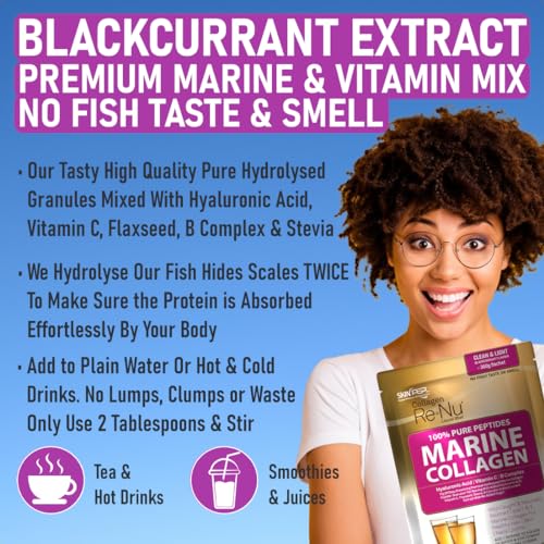 SkinPep® Collagen Re-Nu Liquid Shot Sachet 15-30 Day Supply - The Anti-Ageing Daily Collagen Drink Mix SkinPep uk supplements