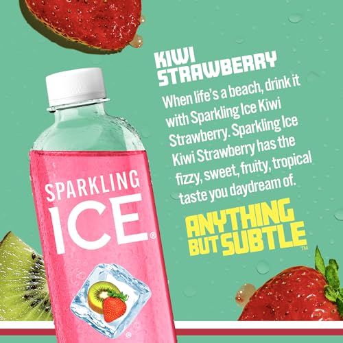 Sparkling Ice, Kiwi Strawberry Sparkling Water, Zero Sugar Flavored Water, with Antioxidant Sparkling ICE uk supplements