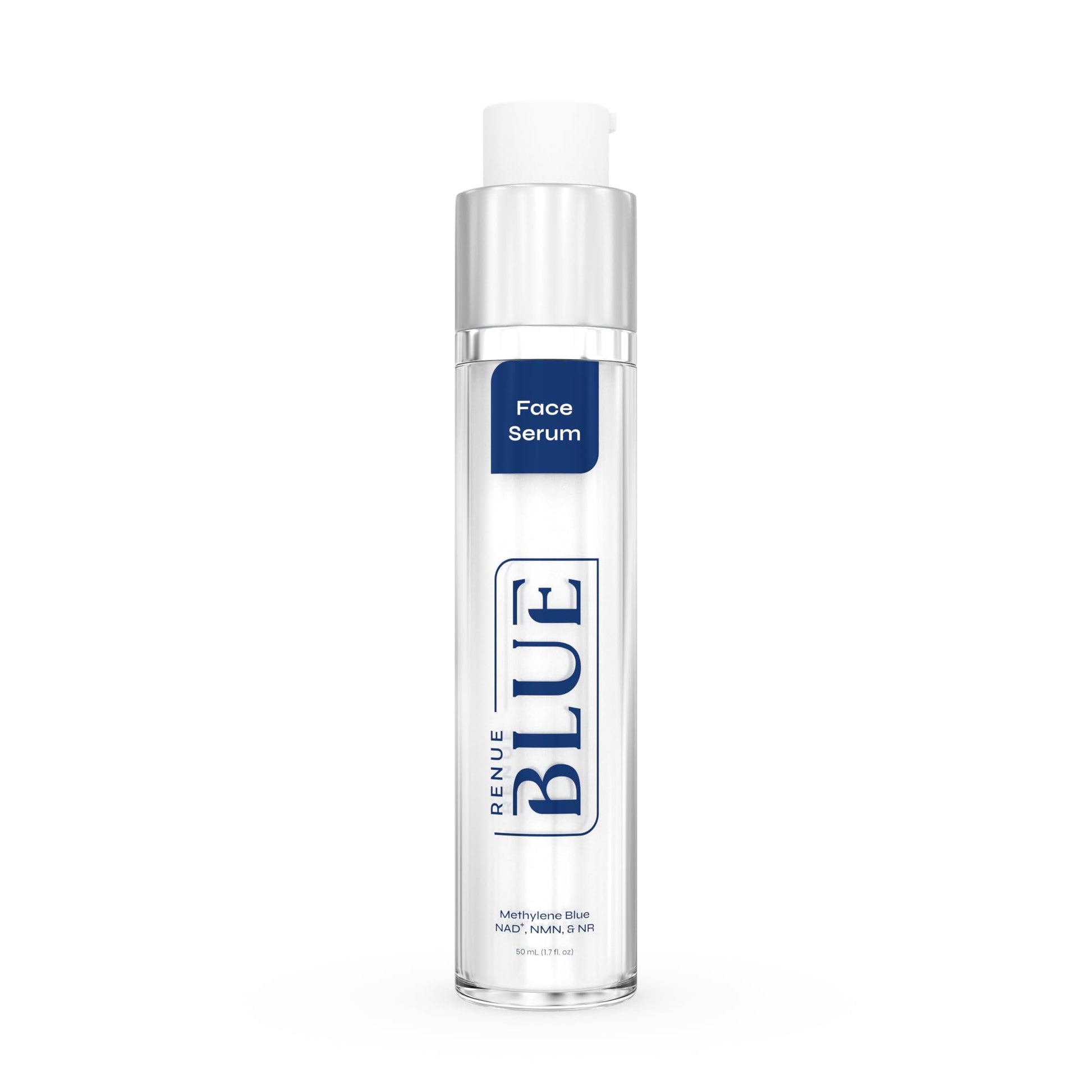 Renue Blue Methylene Blue Face Serum - Liposomal NAD+ Complex and Nutrients for Skin Rejuvenation, Deep Hydration, and Anti-Aging Support Renue By Science uk supplements