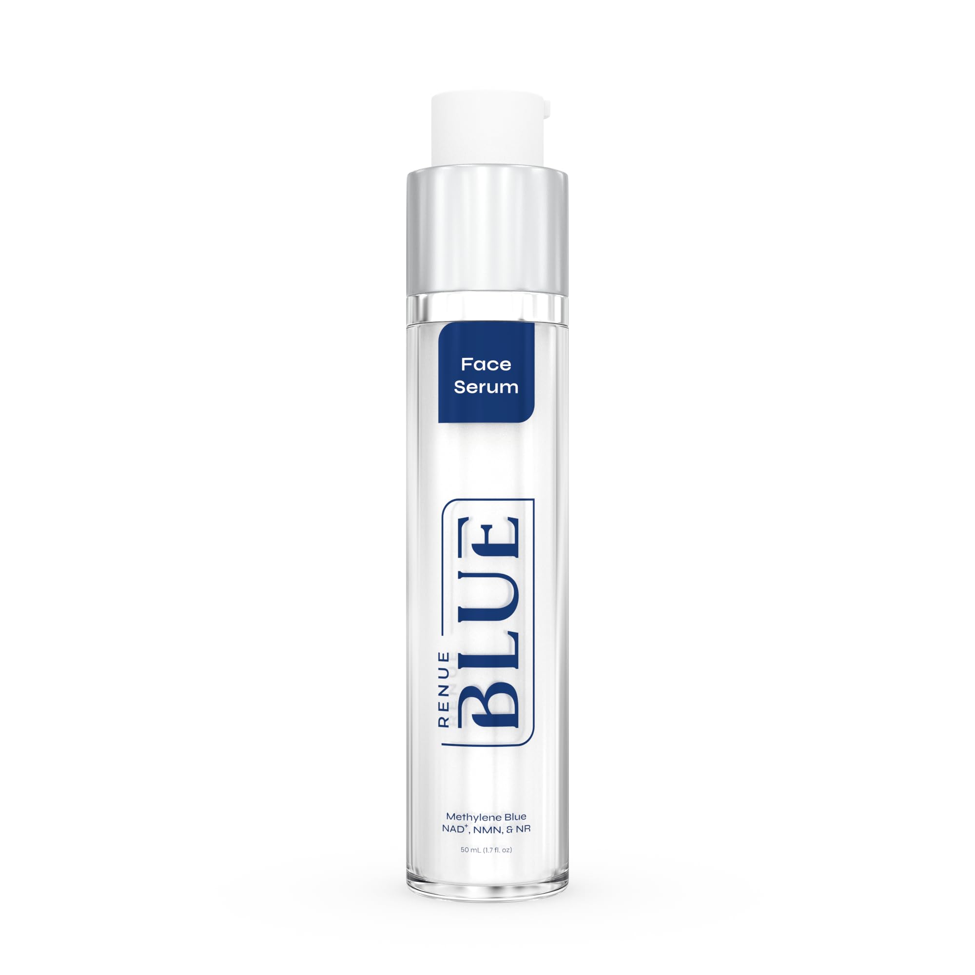 Renue Blue Methylene Blue Face Serum - Liposomal NAD+ Complex and Nutrients for Skin Rejuvenation, Deep Hydration, and Anti-Aging Support Renue By Science uk supplements