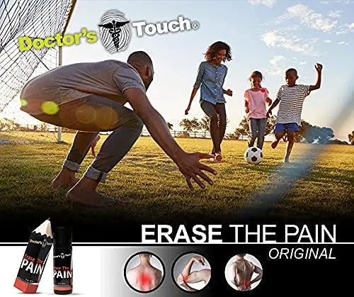 Doctor's Touch Erase The Pain Relief Roll On - Fast Acting Topical Pain Relief Roll On for Nerves, Joints, All Muscle Soreness and Discomfort - Roll on Muscle Pain Relief Doctor's Touch uk supplements