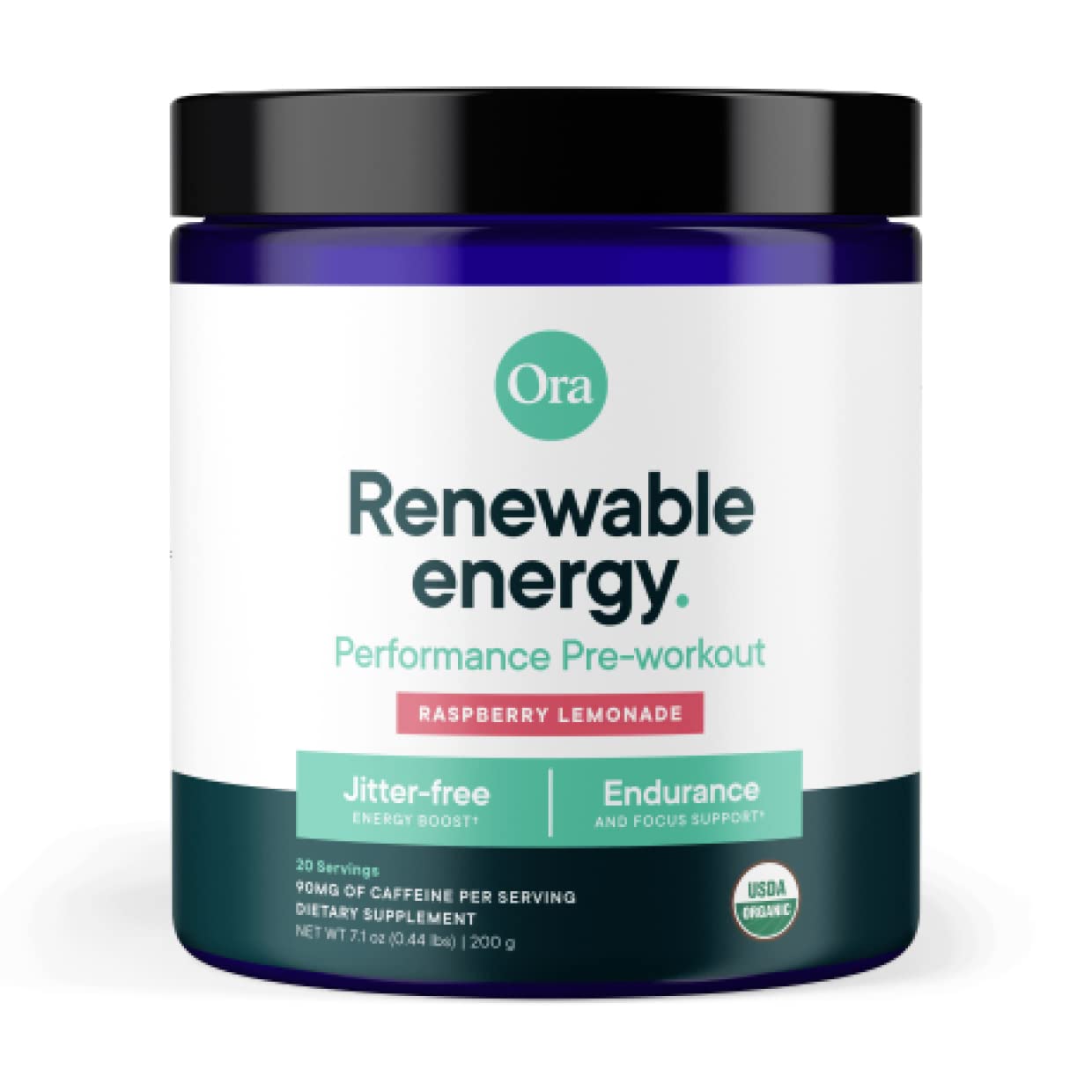 Ora Organic Natural Pre Workout Powder - Raspberry Lemonade Flavor- Provides Jitter Free Ora Organic uk supplements