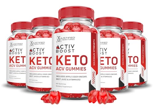 (5 Pack) Activboost Keto ACV Gummies Advanced Formula 1000MG Active Boost Justified Laboratories uk supplements