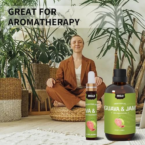 Essential Oils-MISIJI Guava & Jam Fragrance Essential Oils for Diffuser for Home 4FL.OZ Plus 0.33 MISIJI uk supplements