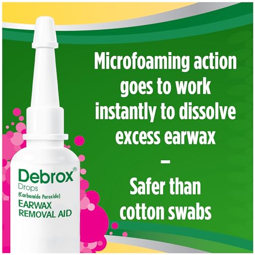 Debrox Ear Wax Removal Kit, Ear Cleaning Kit Includes Rubber Bulb Syringe Debrox uk supplements