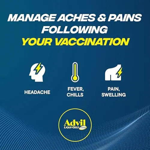 Advil Liqui-Gels Minis Pain Reliever and Fever Reducer, Pain Medicine for Adults with Ibuprofen 200mg for Pain Relief - 80 Liquid Filled Capsules Advil uk supplements