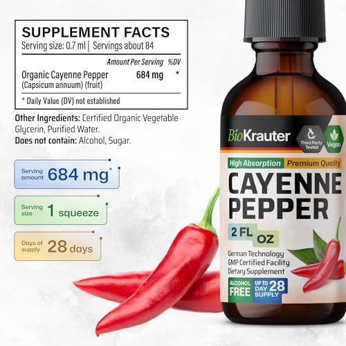 MAUWE HERBS Cayenne Pepper Supplement - Organic Cayenne Pepper Tincture MAUWE HERBS uk supplements