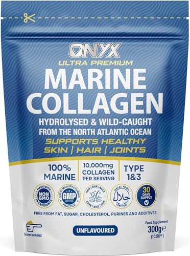 Onyx Marine Collagen Powder 10000mg (Type I & III) | Wild-Caught Arctic Cod ONYX INGREDIENTS 101 uk supplements