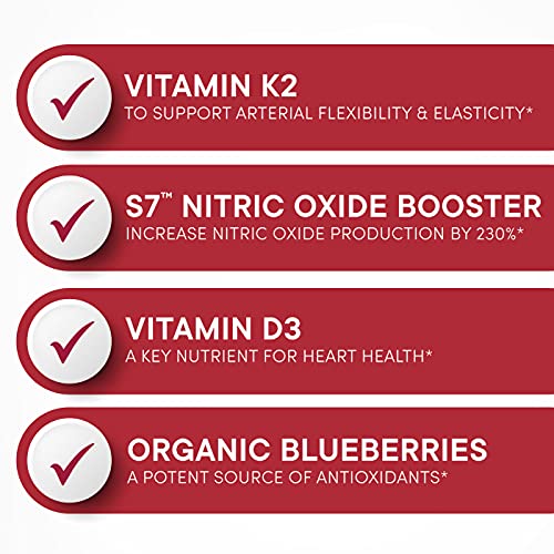 Purity Products Artery Pill Core from MK-7 Vitamin K2, Plant-Based S7 Nitric Oxide Booster Purity Products uk supplements