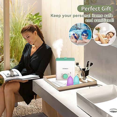 YTYOMUR Menstrual Cup Steamer Sterilizer with 2 Reusable Period Cups, Menstrual Cups Cleaner YTYOMUR uk supplements