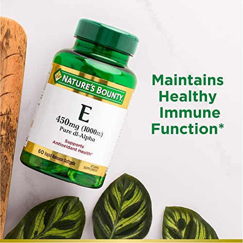 Nature's Bounty Vitamin E 1000 IU Softgels, Supports Antioxidant Health & Immune System Nature's Bounty uk supplements