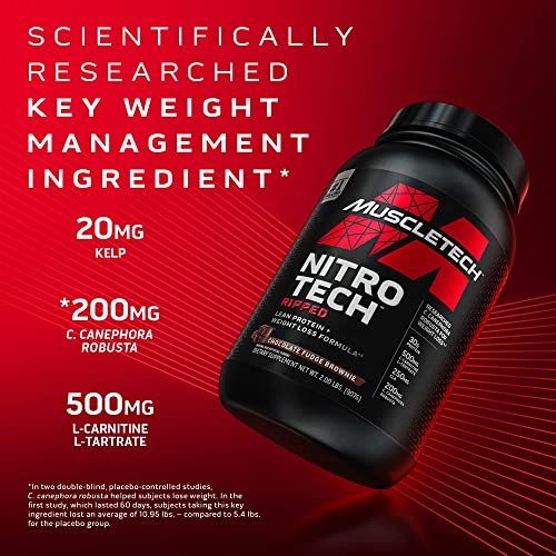 MuscleTech Nitro-Tech Ripped Lean Whey Protein Powder Whey Protein Isolate Weight MuscleTech uk supplements