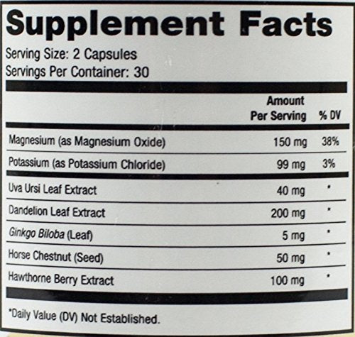 Capisette Water Retention Support - Reduces Swollen Feet, Ankles, and Legs - Reduce Progressive Health uk supplements